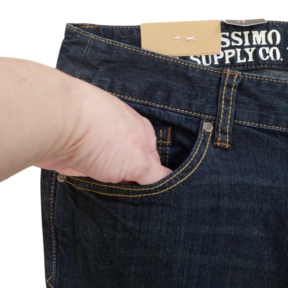 Mossimo Supply Co. Women's Lowest Waist Straight Bootcut Jeans Size 11 Short NEW - Picture 4 of 12